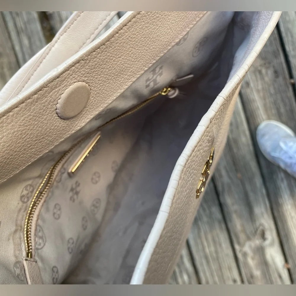 Tory Burch Ivy Pebble Leather Hobo - Picture 9 of 12